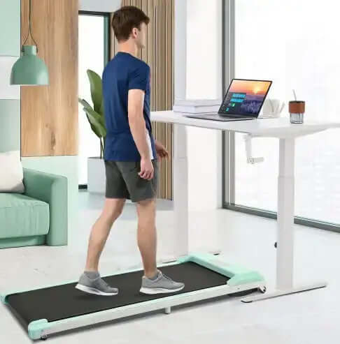 Tapis de course électrique 2 en 1 sous le bureau – Appareil de fitness silencieux, puissant et peu encombrant pour la maison et le bureau