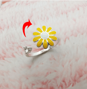 Fidget Spinner Rotatable Ring For Women - 11 Étoiles